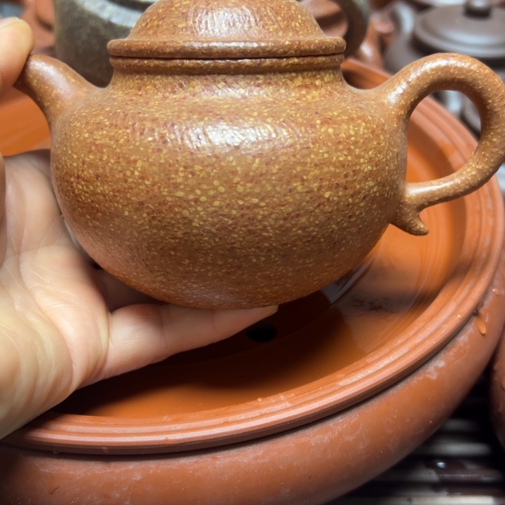 琦***想茶壶紫砂宜兴原矿金降坡