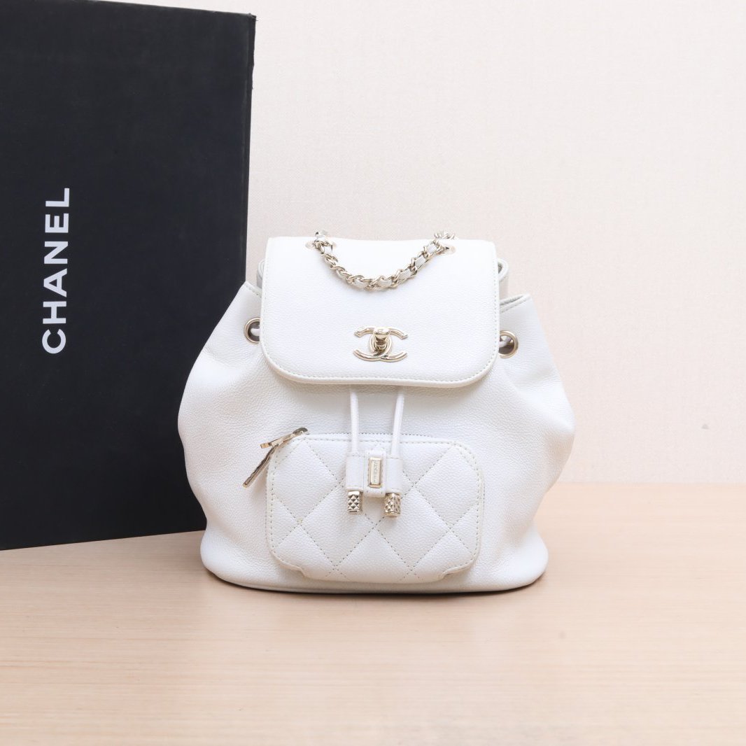 95新 Chanel/香奈儿 小花Jerry 5051537 22B Affinity 双肩包小号