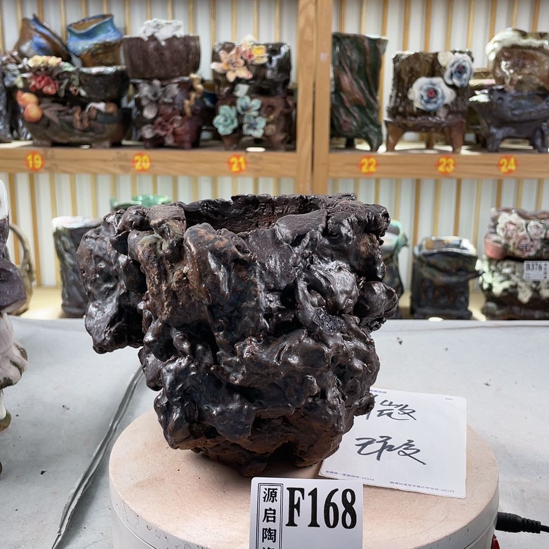 紫砂花盆手工制作默认微瑕168