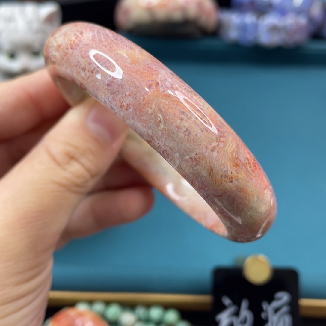 未镶嵌手镯硅化玉