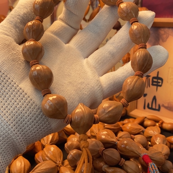 橄榄核手串/手链1.7三面佛