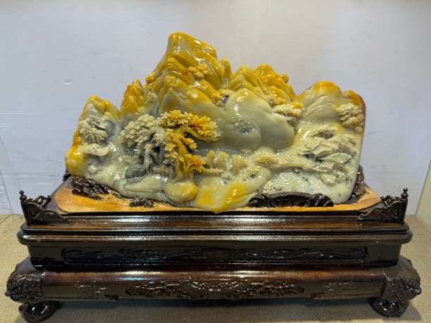 精品石雕山水摆件