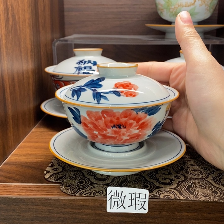 釉下老陶泥手工绘制
