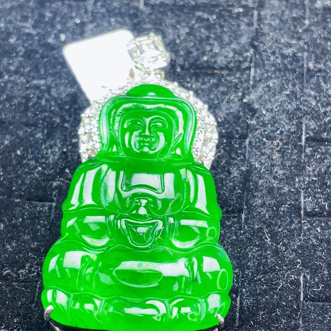 翡翠未镶嵌吊坠(不含链)222