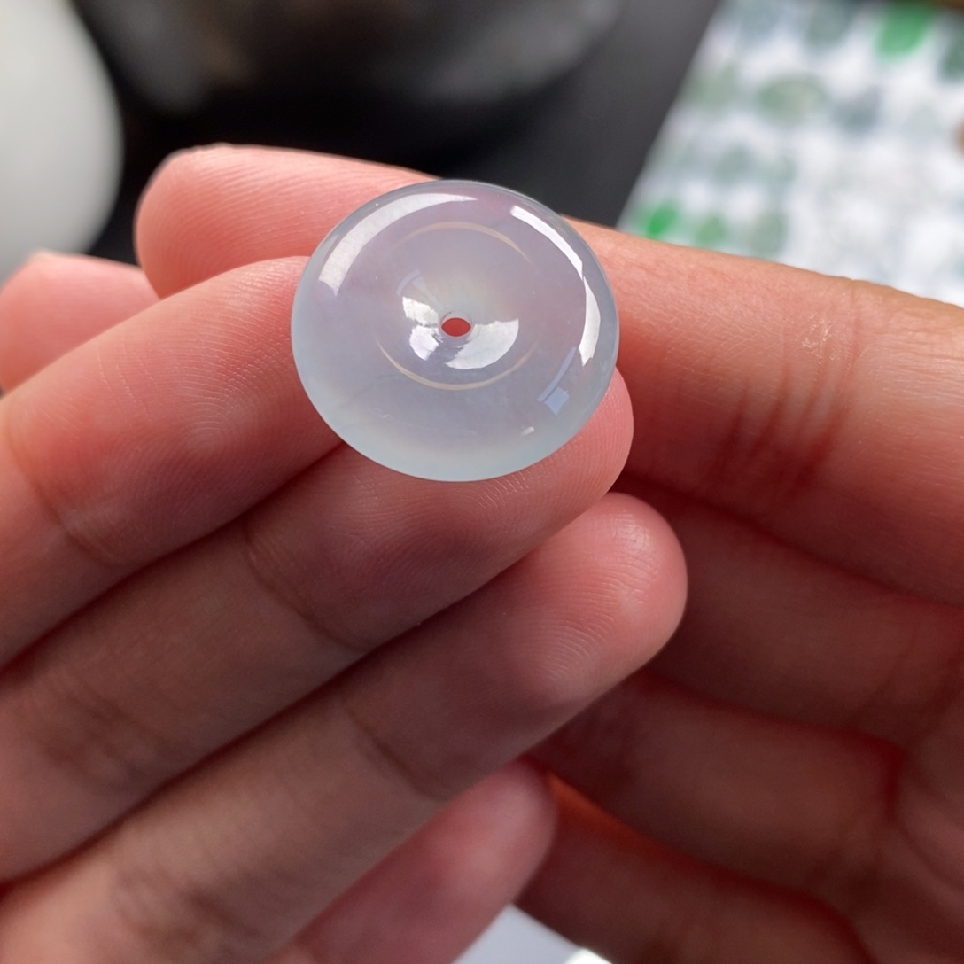 翡翠散珠晴底平安扣