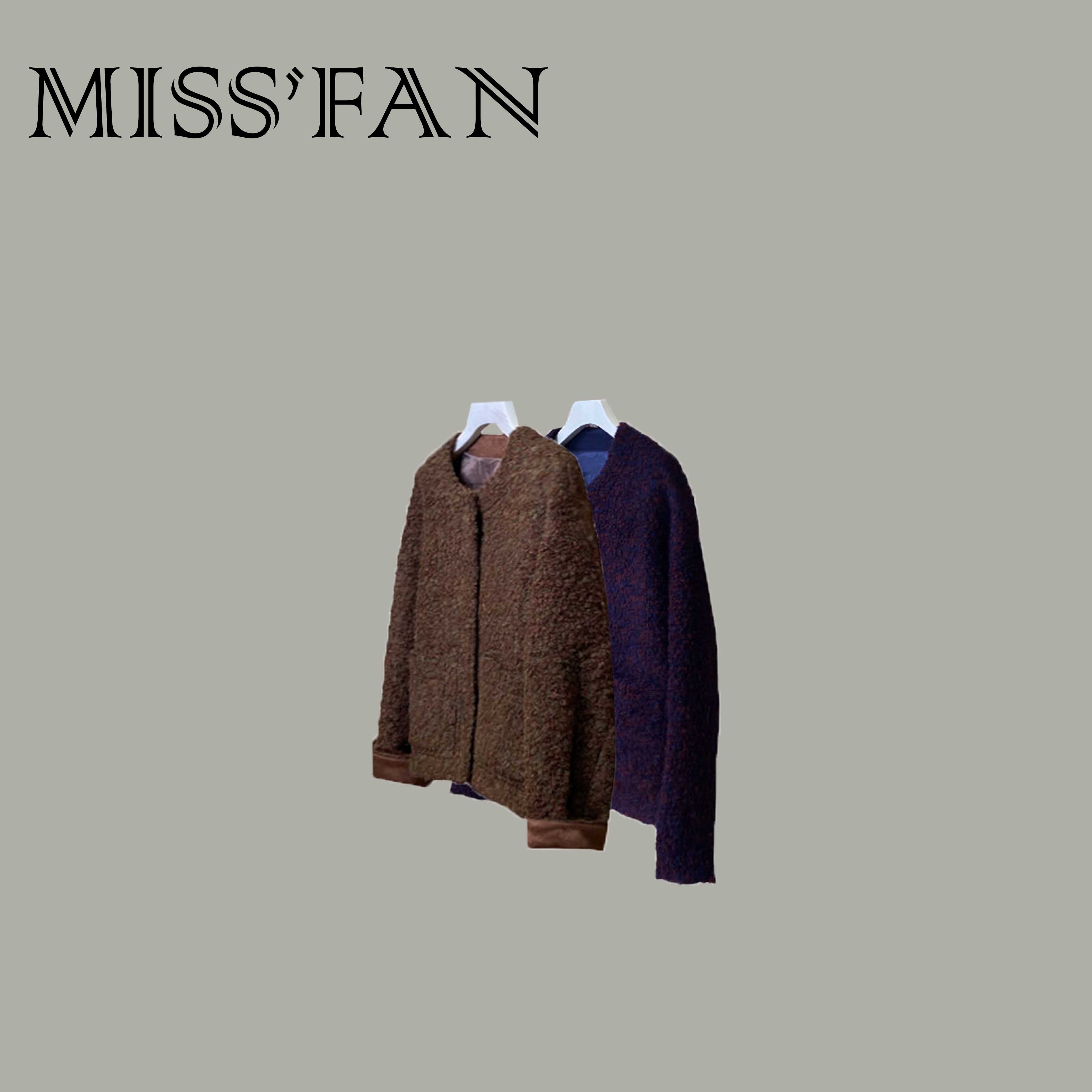 「让人着迷」 时尚单排扣宽松外套