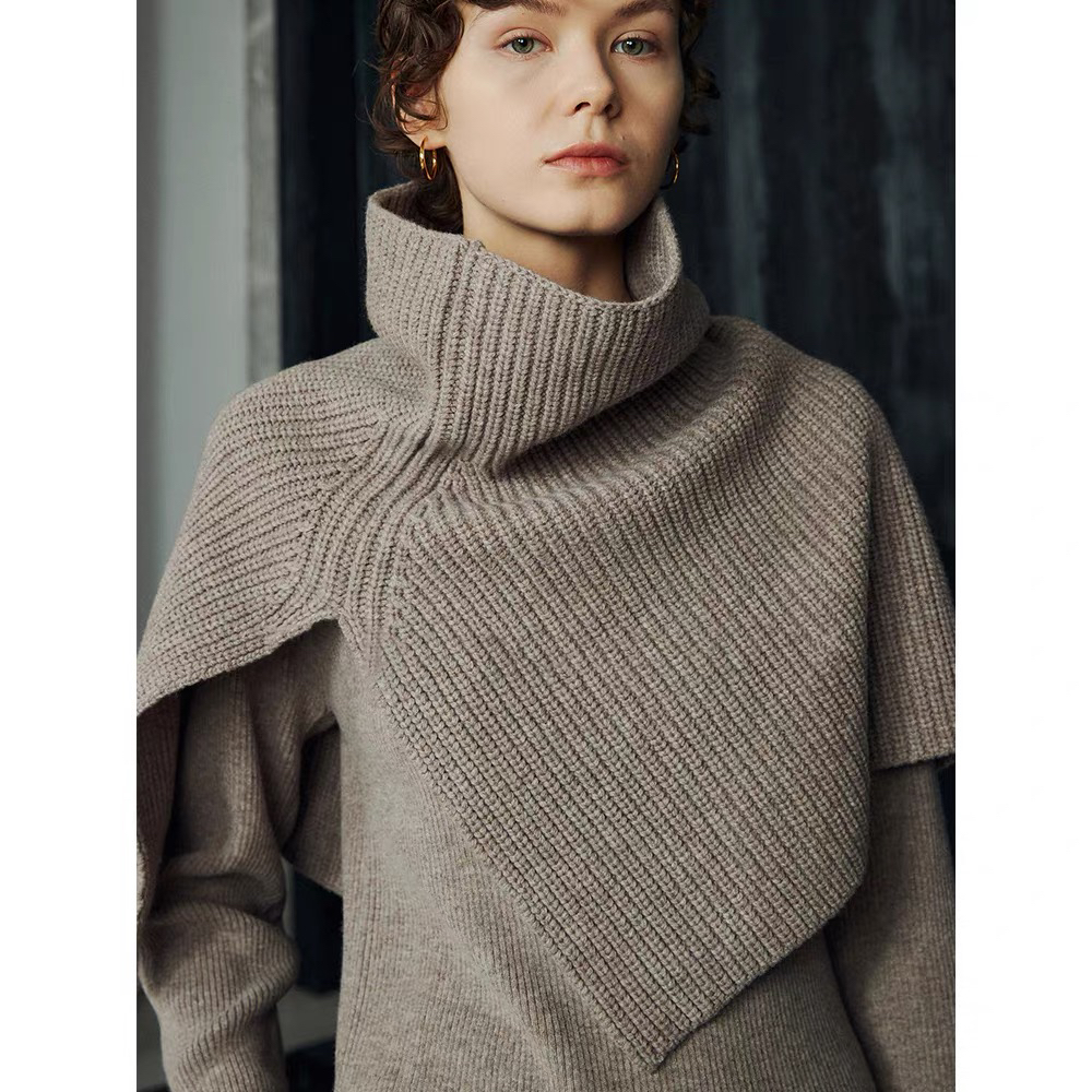 07517简约保暖休闲不掉色百搭十字披肩