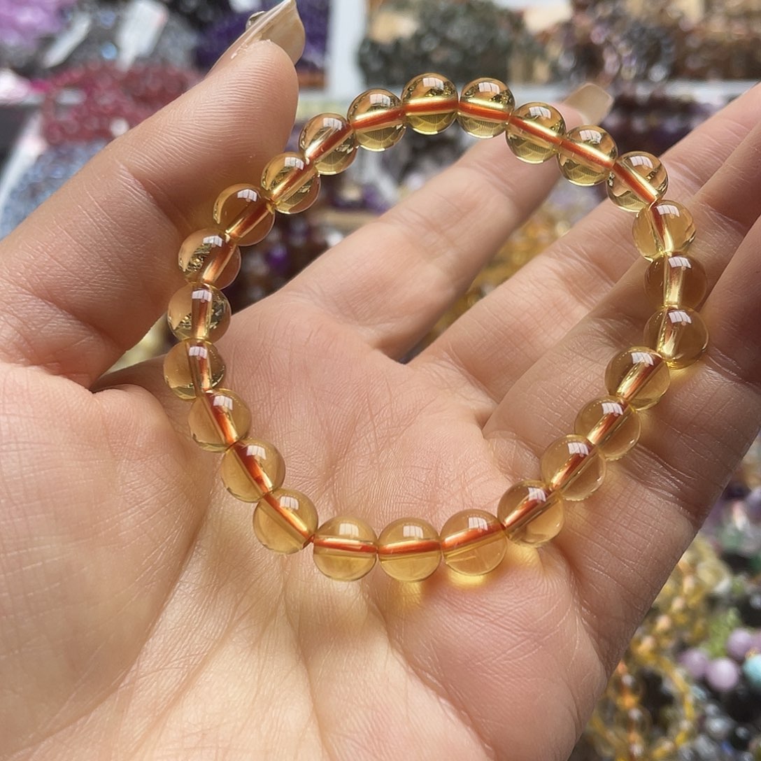 水晶手链未镶嵌黄水晶