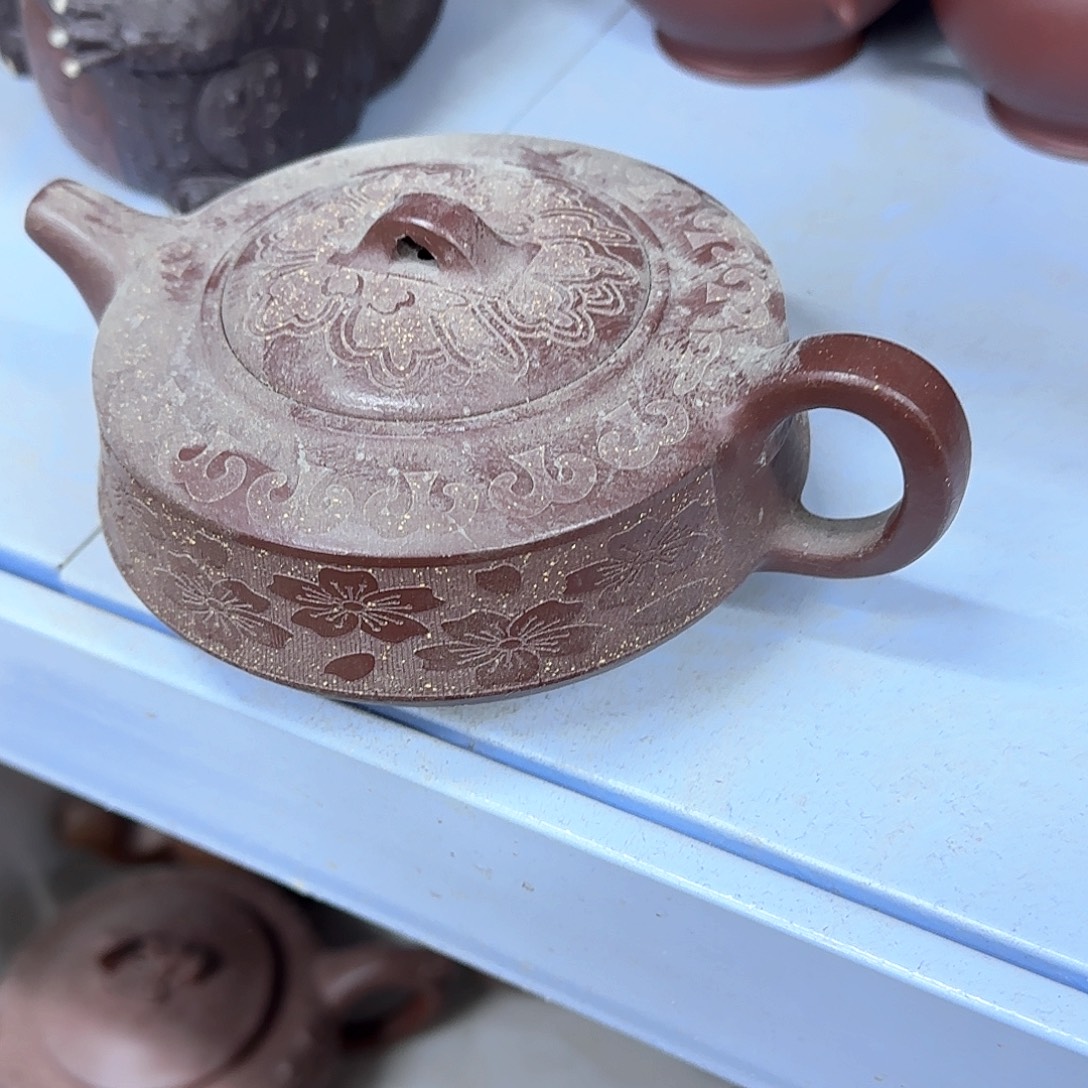 茶壶紫砂宜兴紫砂壶瑕疵处理