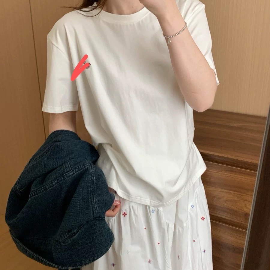 016刺绣米奇短袖T恤女款新款
