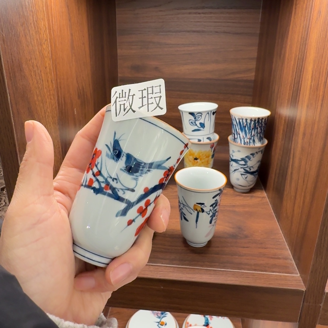 釉下彩纯手绘微瑕