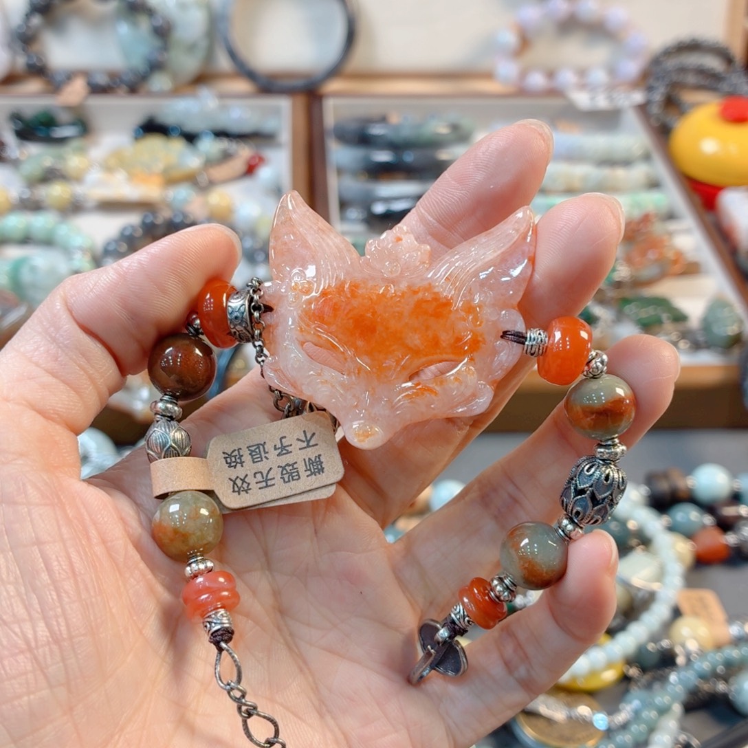 别***福翡翠未镶嵌颈饰手串