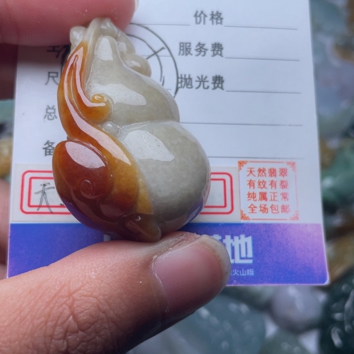 翡翠颈饰未镶嵌吊坠