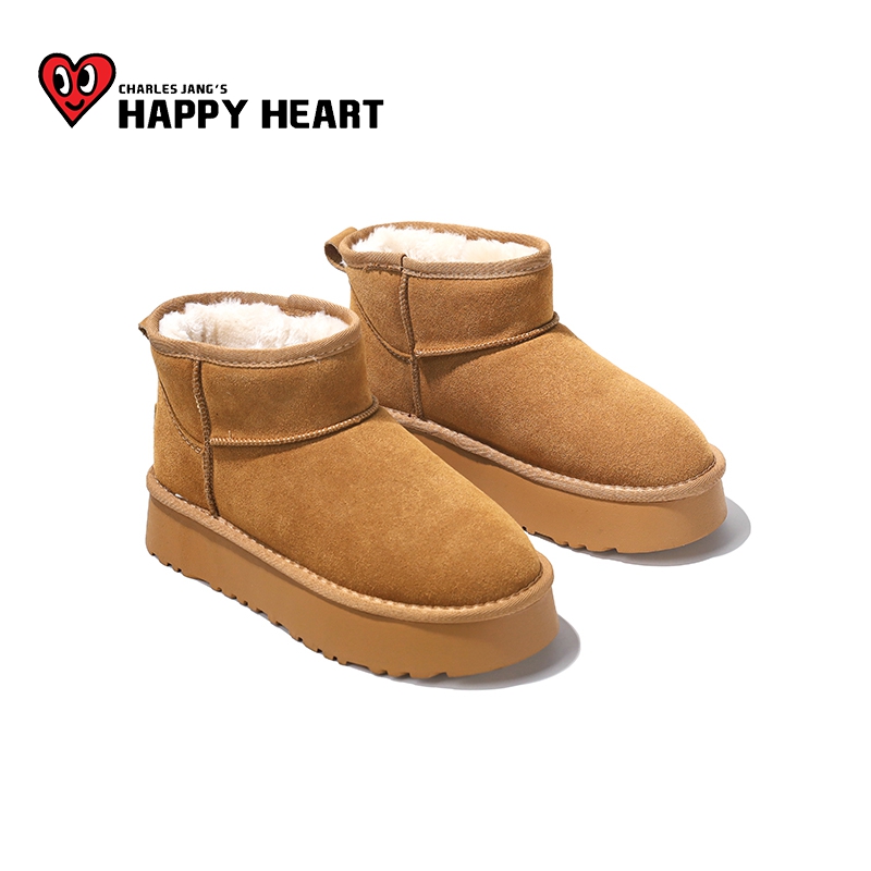 查尔斯桃心加绒加厚经典百搭时尚雪地靴