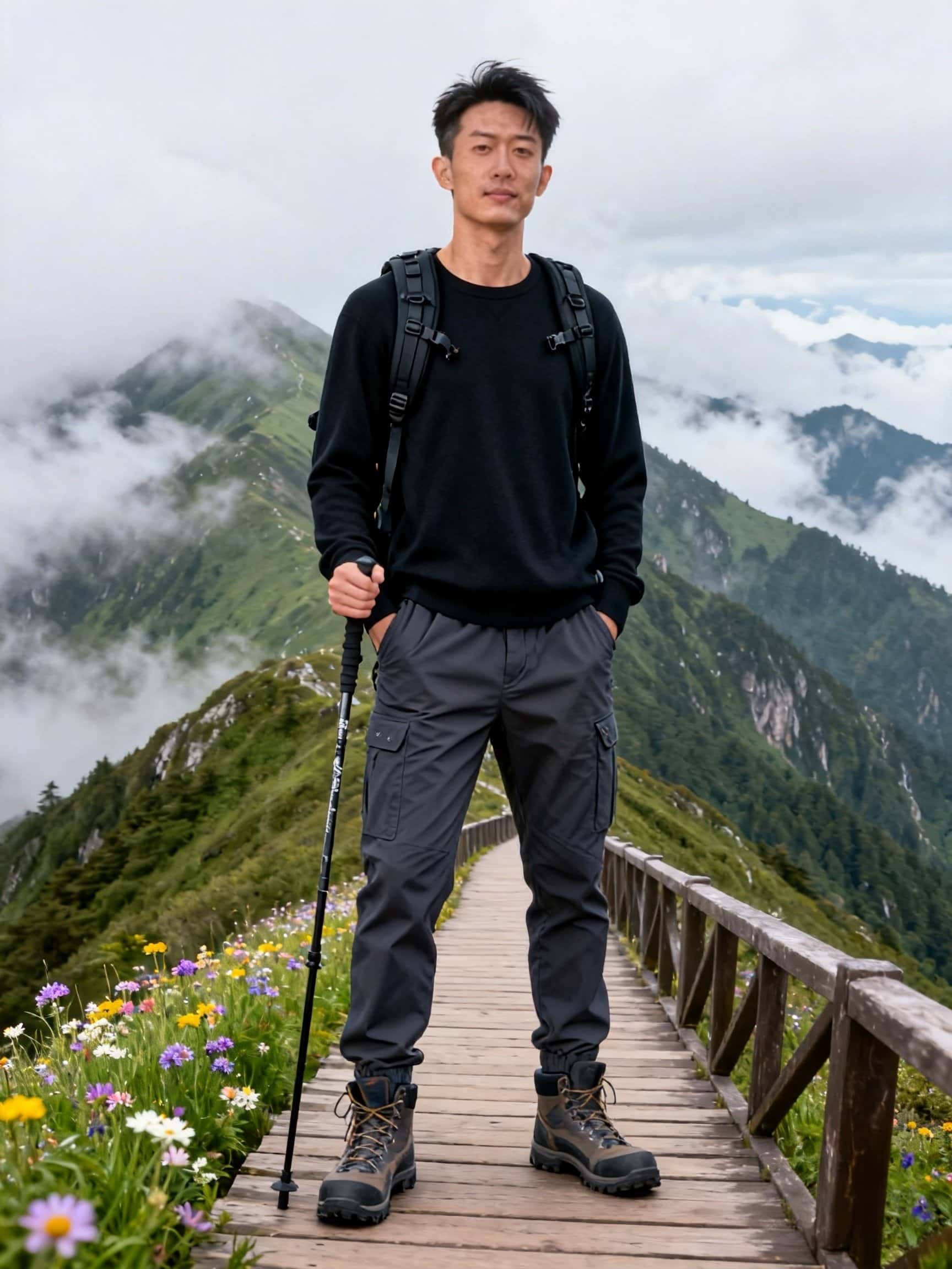 男士潮流宽松圆领长袖薄毛衣78628款