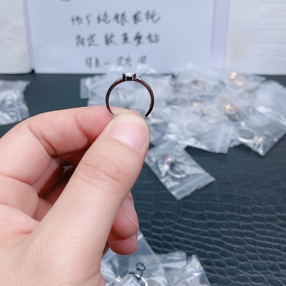合成碳硅石925银30分14码