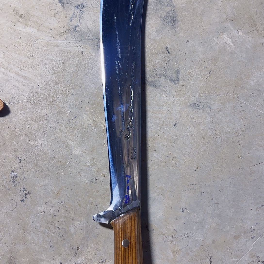 弹簧钢手工锻打砍柴刀