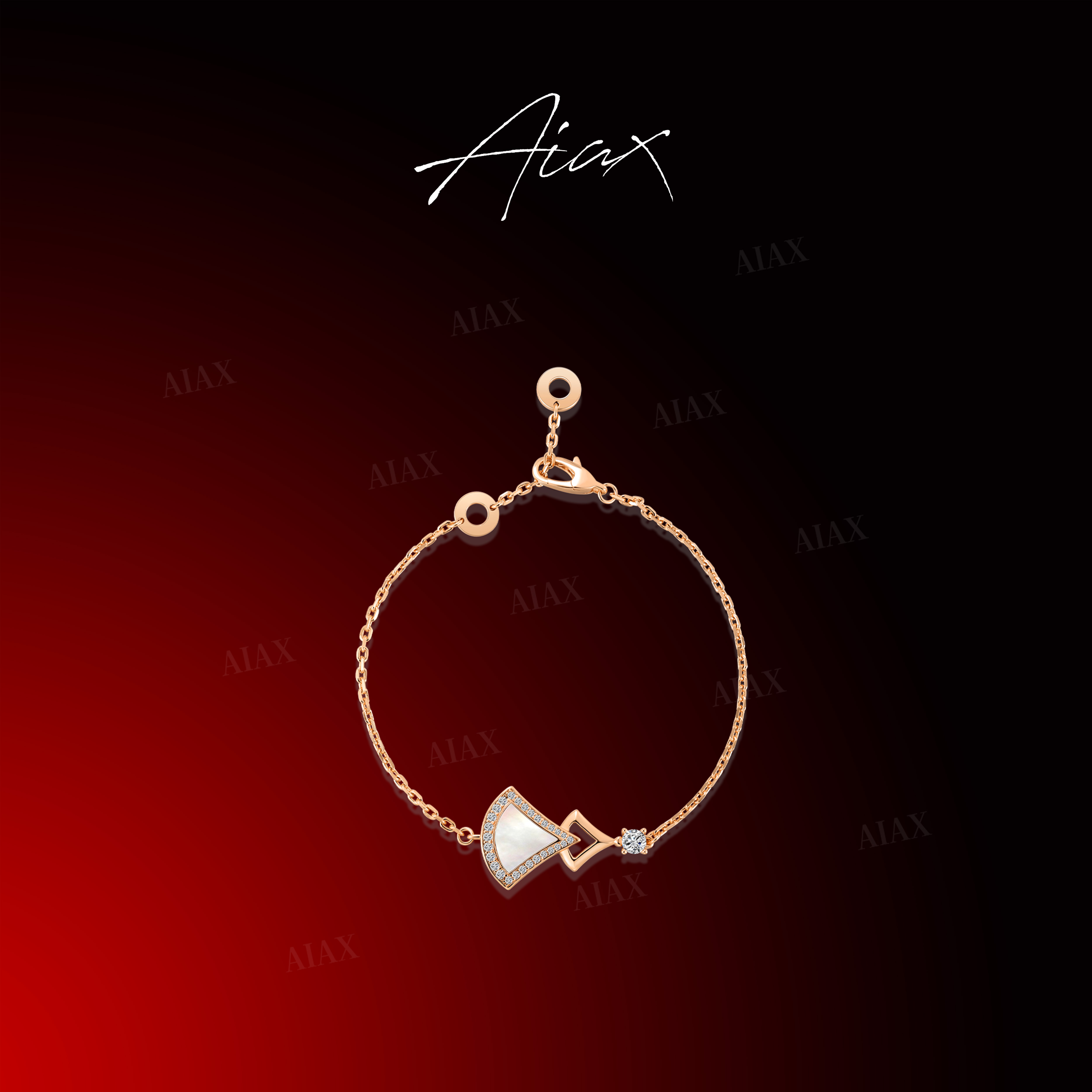 AIAX 925银 618 轻奢气质时尚百搭经典小裙子镂空手链TSS7298