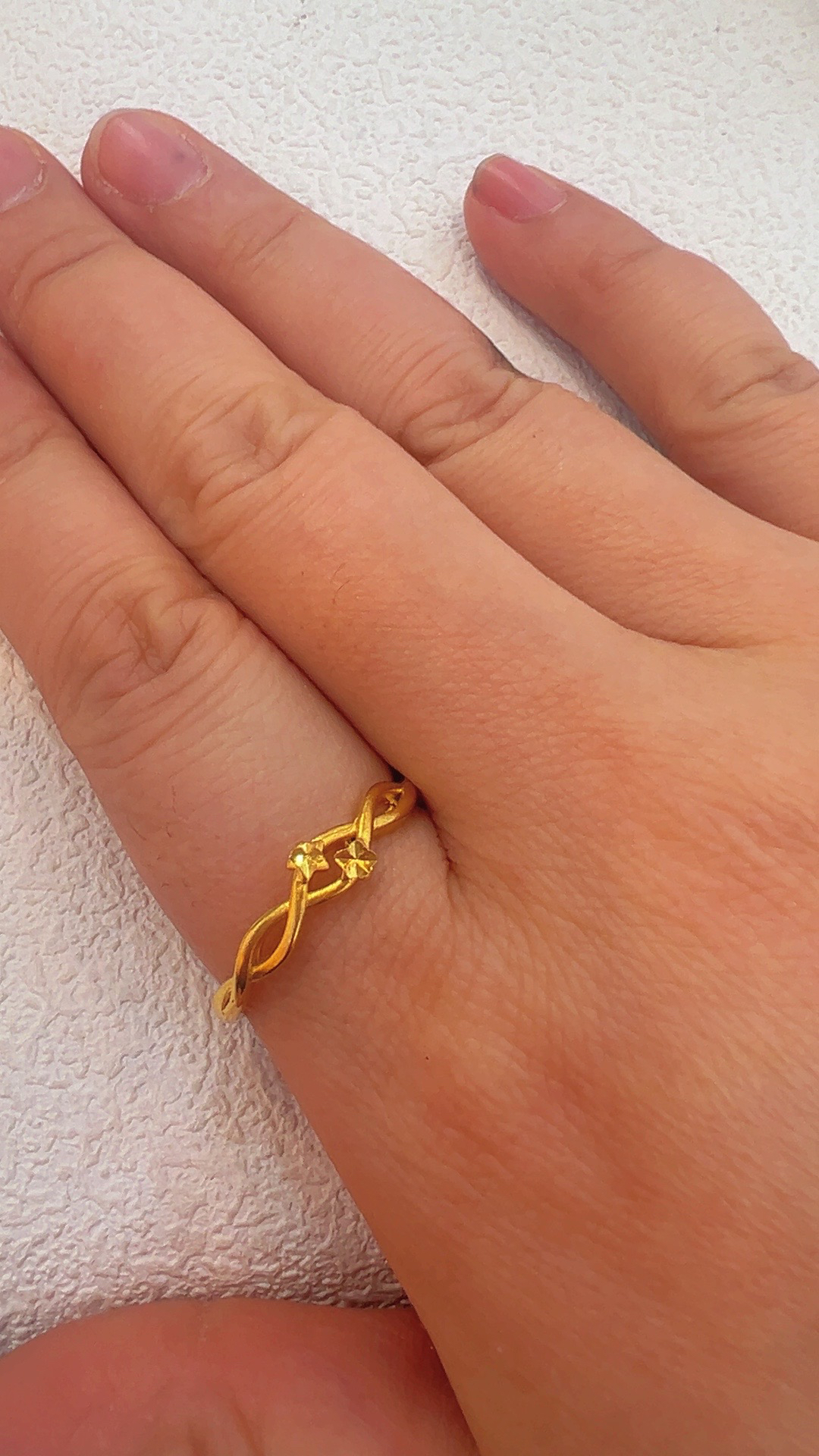 铜合金亚克力戒指 麻花辫款精美女戒戒指60