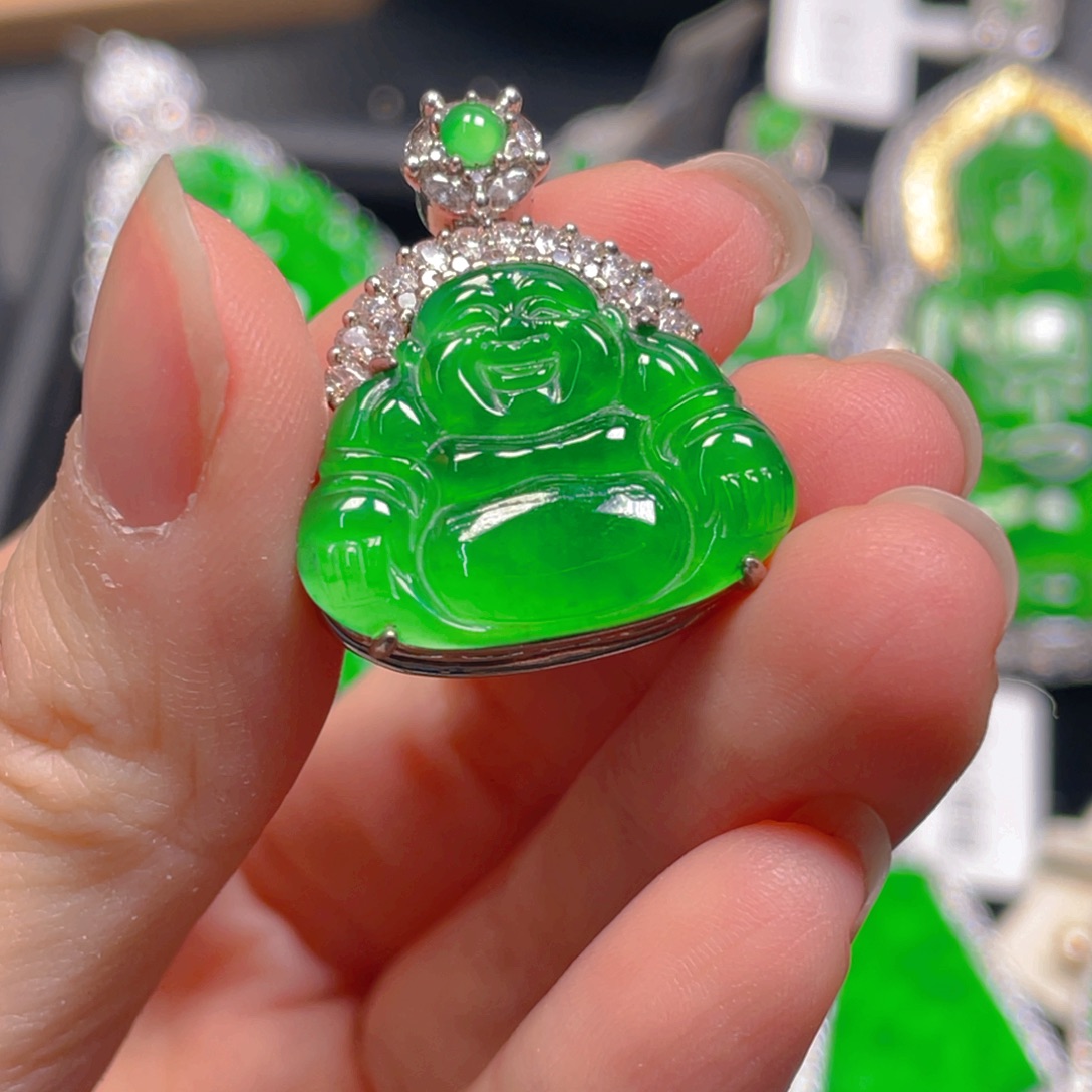 翡翠未镶嵌吊坠(不含链)