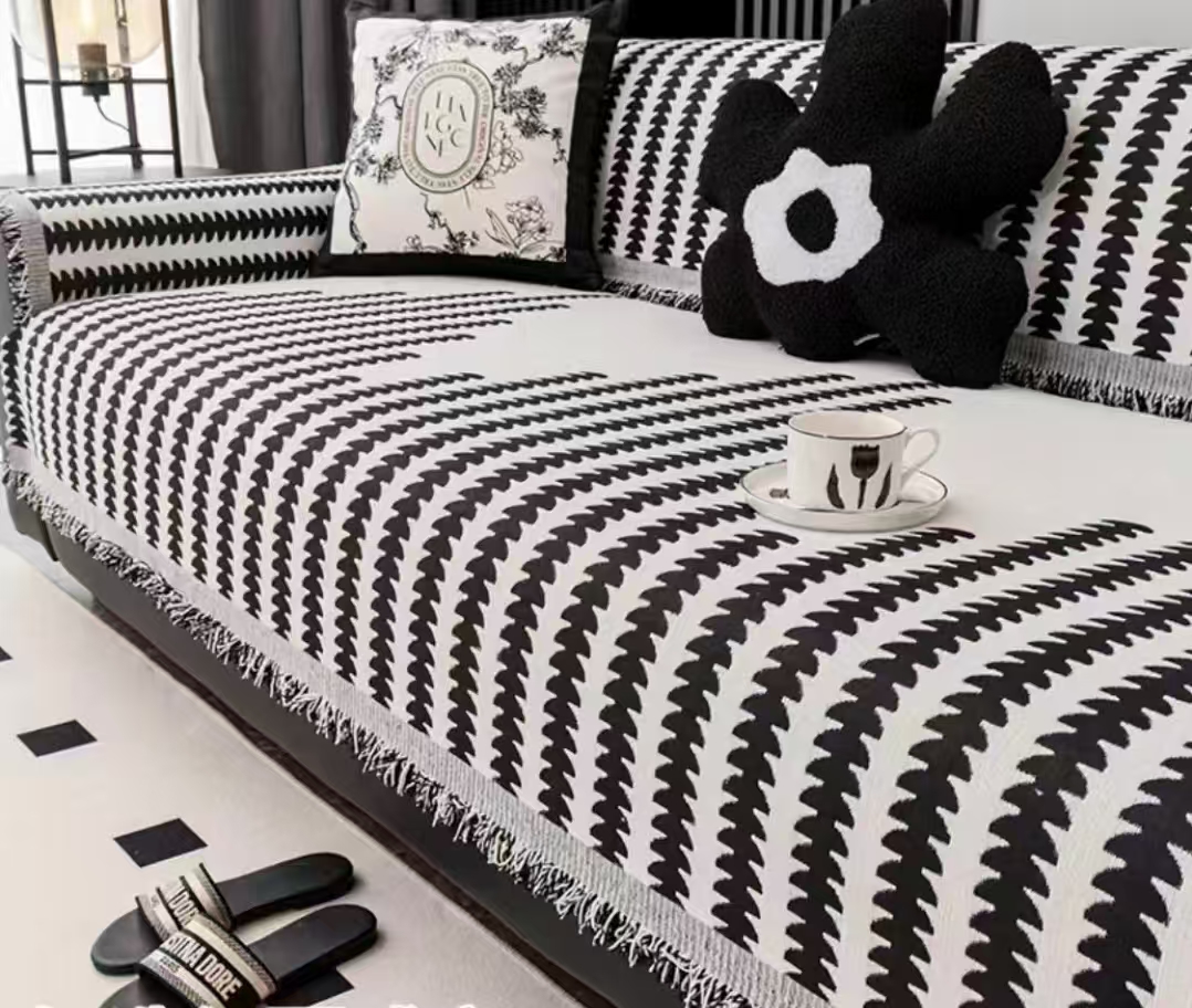 【金禧优品8】小号麦穗沙发巾90*90±5（沙发巾缩水介意慎拍）