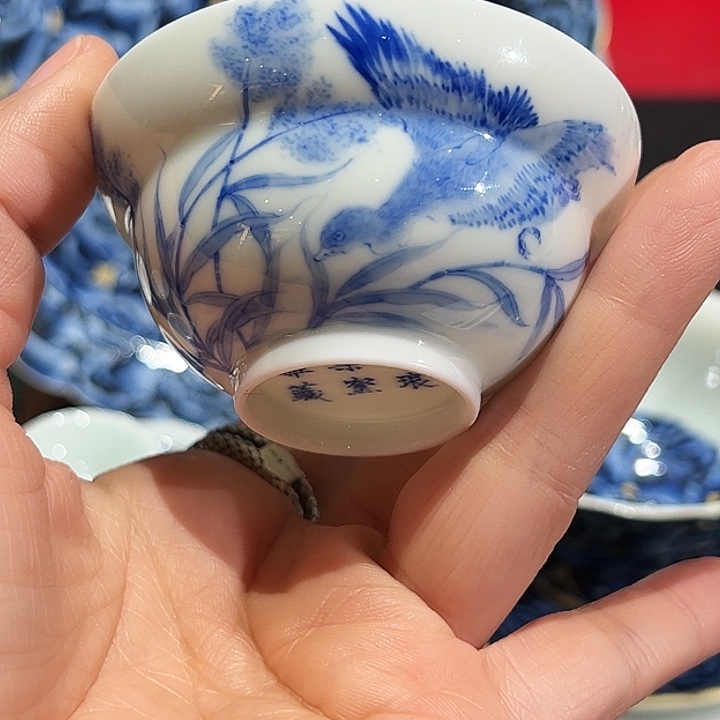 微瑕怡琅柴窑手工手绘真柴窑