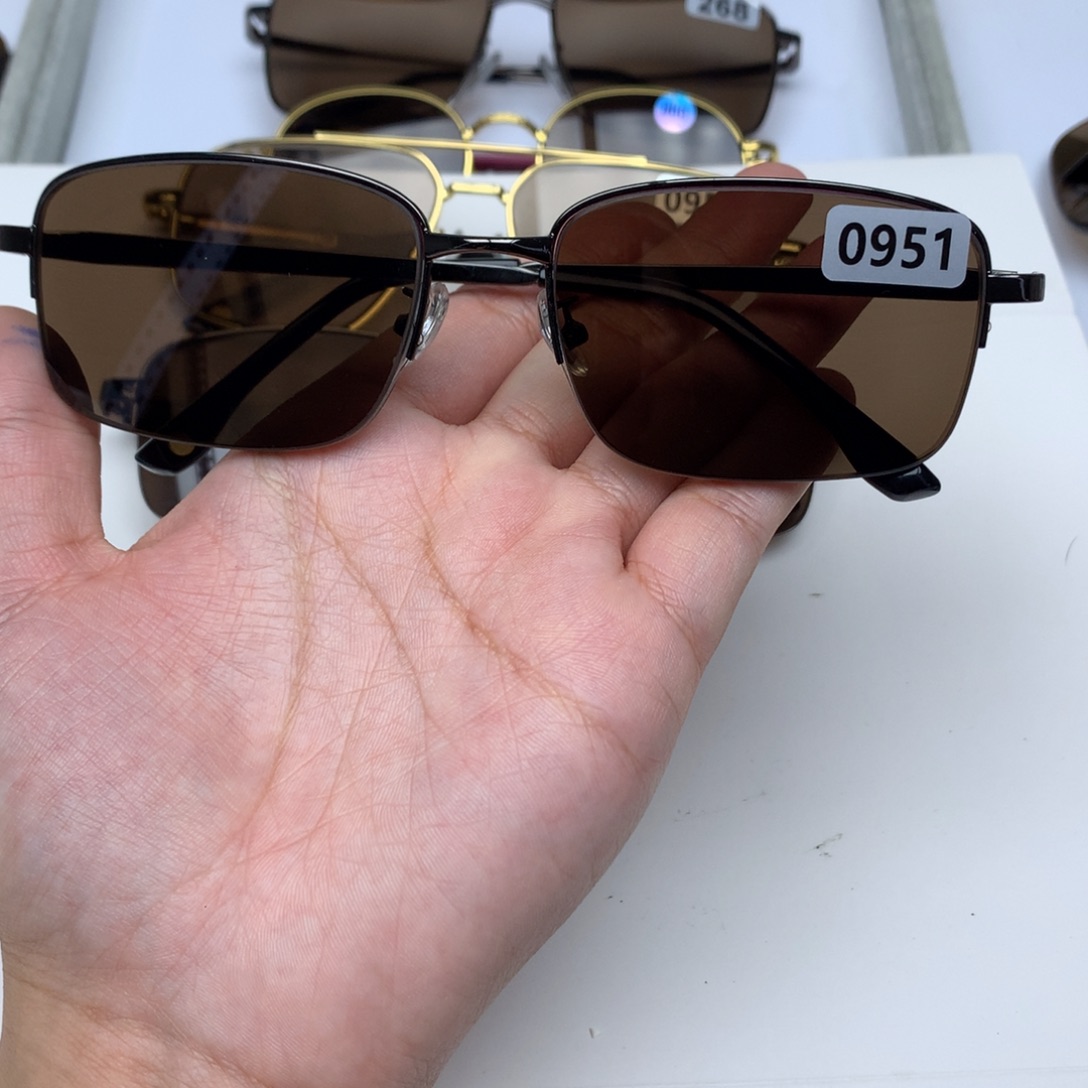 分体式半框茶水晶0951