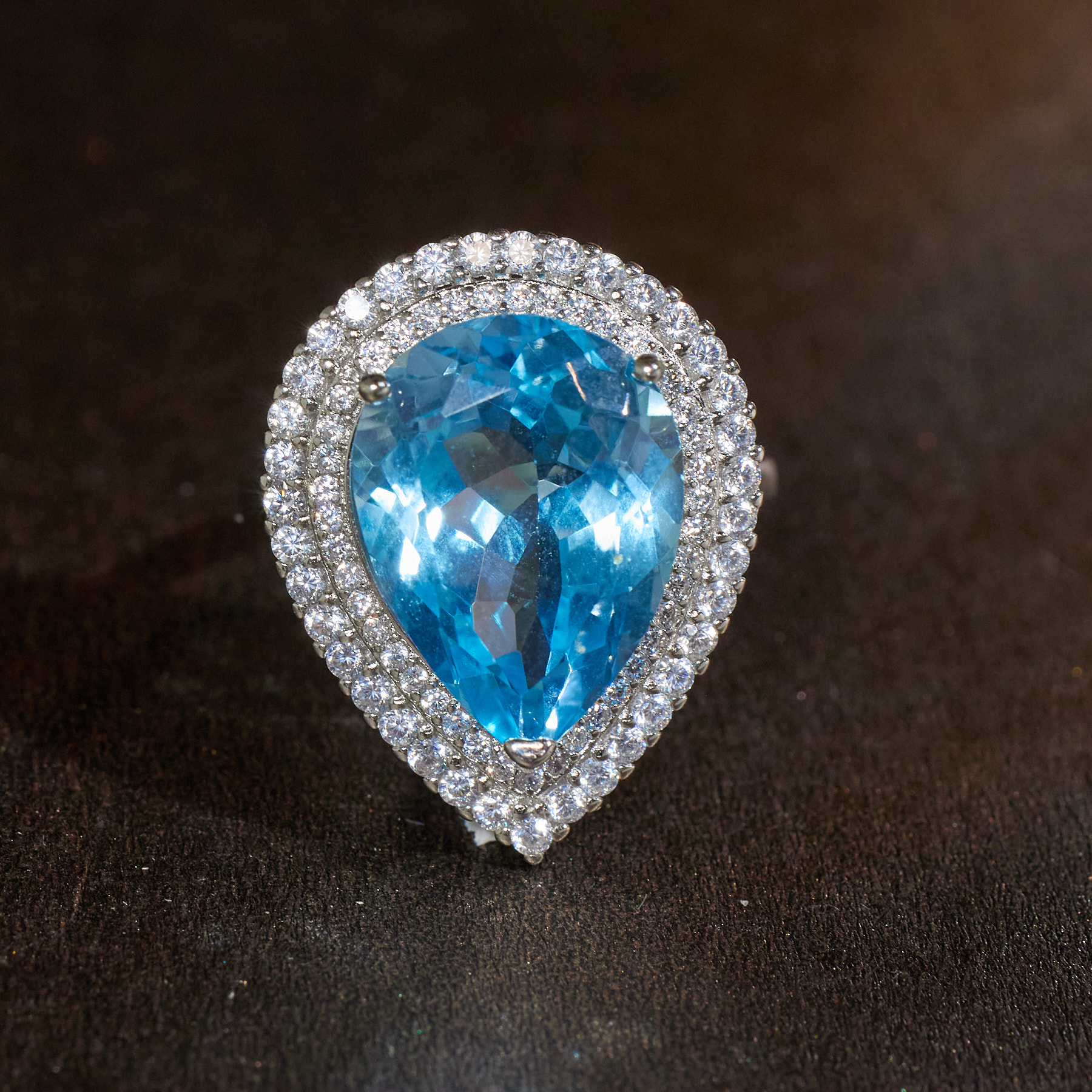 【玉峰珠宝丨安娜严选】托帕石戒指S925银【N7365】多样性发一