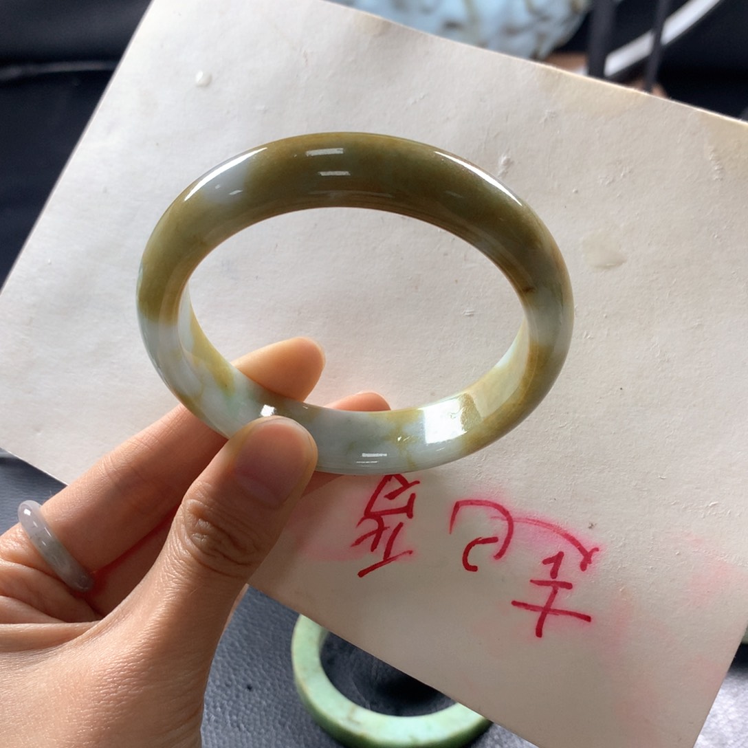 翡翠手镯未镶嵌天然a货缅甸翡翠手镯