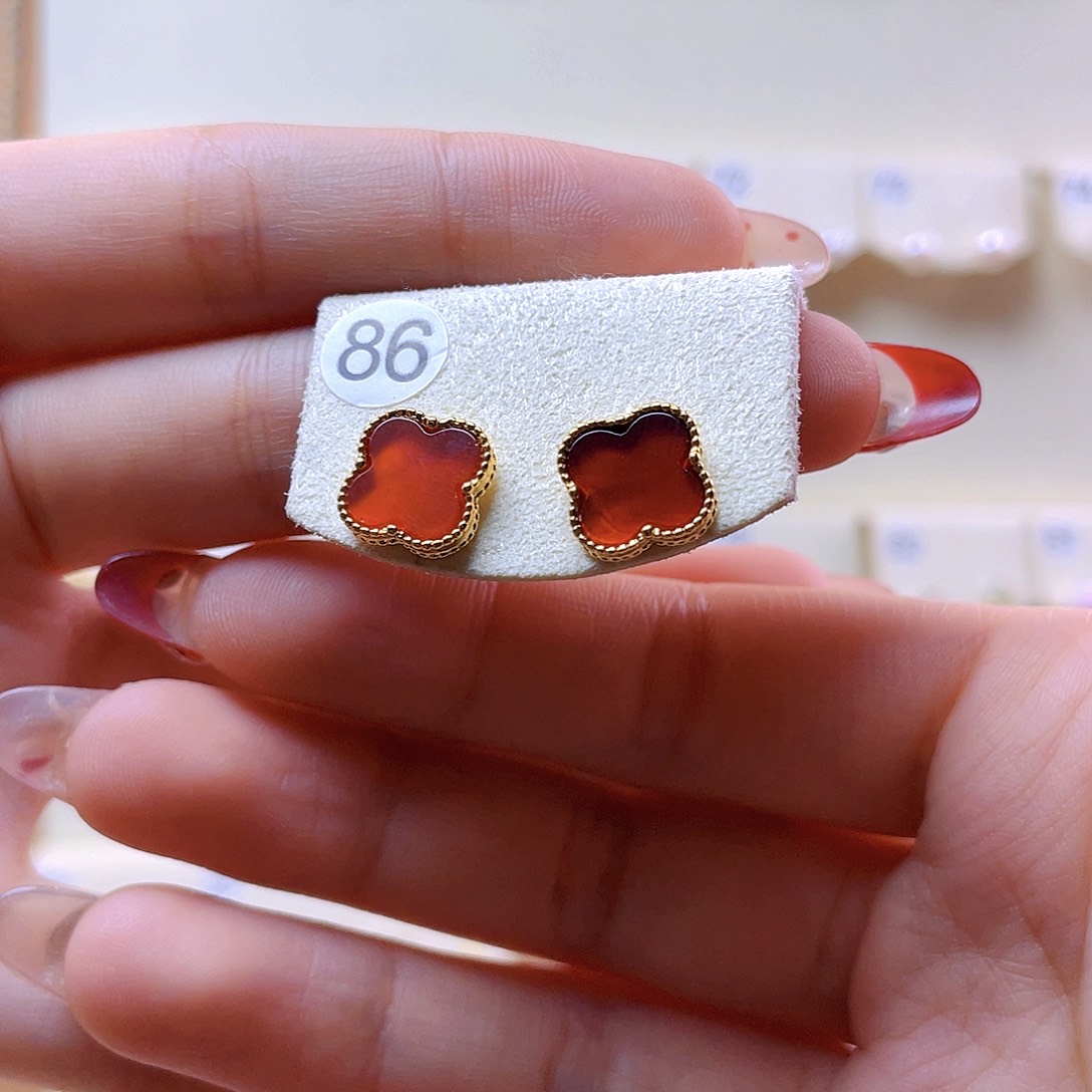 和田玉耳饰银S925镀金镶嵌