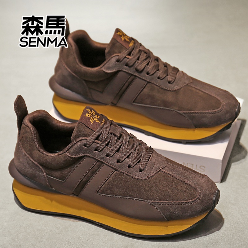 SENMA森马阿甘鞋轻便男跑步鞋情侣款运动鞋学生厚底休闲潮鞋