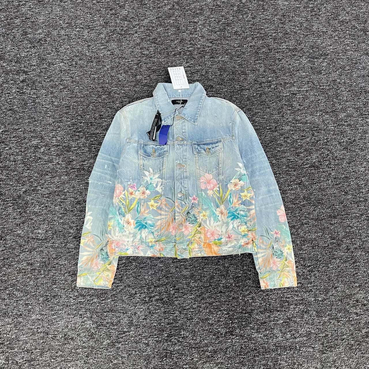 （bb）119 AMIRI 花卉牛仔外套