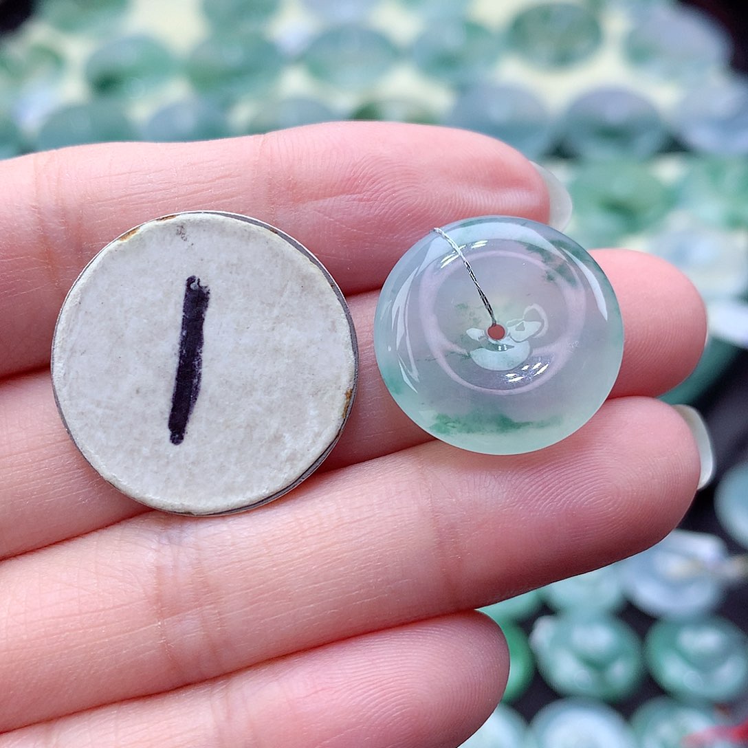 翡翠颈饰未镶嵌92尺寸20.3-5.5