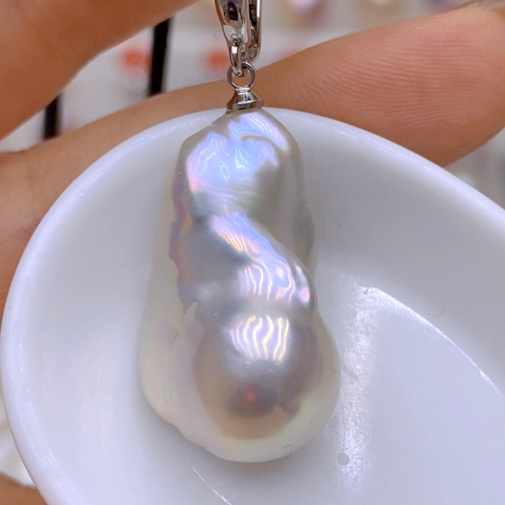 未镶嵌淡水珍珠吊坠(赠链)