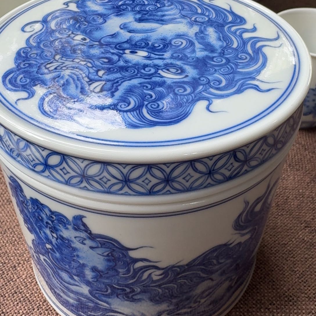 风*兰景德镇陶瓷手绘茶叶罐