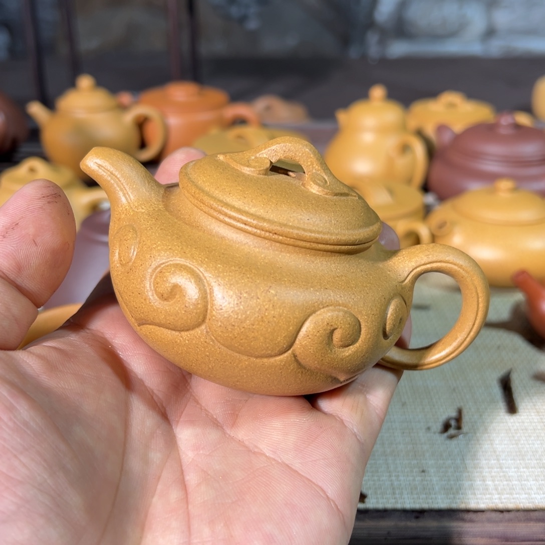 用***7茶壶紫砂手工制作