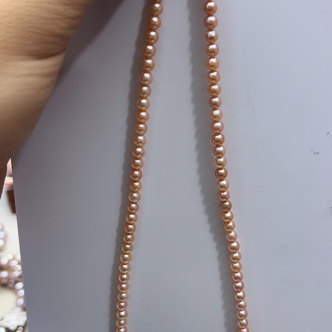 银S925镶嵌颈饰淡水珍珠