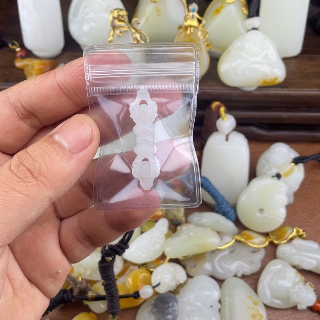 和田玉（子料）未镶嵌挂件和田玉白玉