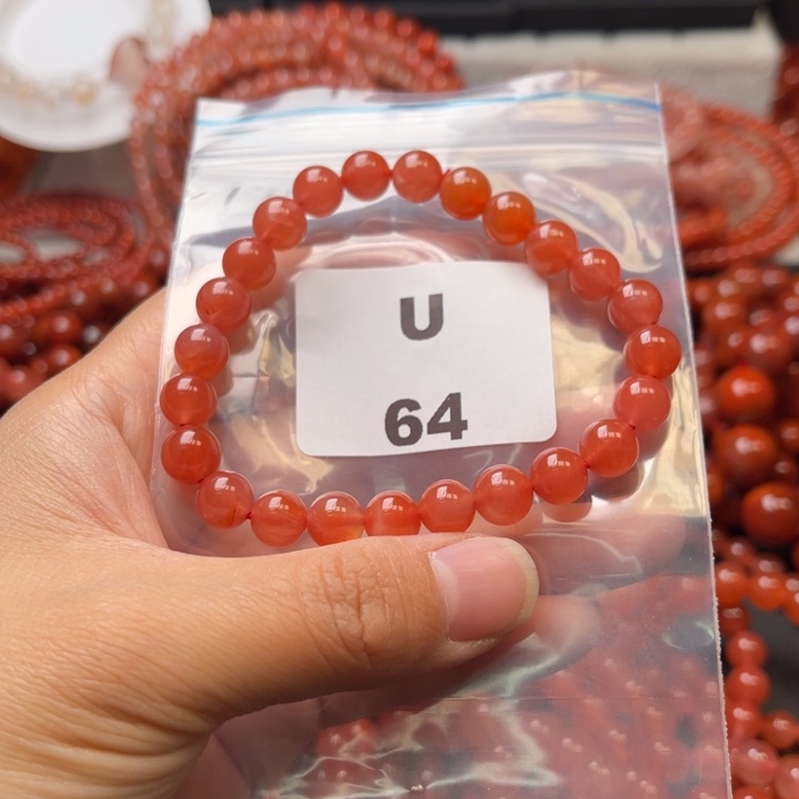 南红玛瑙未镶嵌多样性发货默认微瑕称重8mm