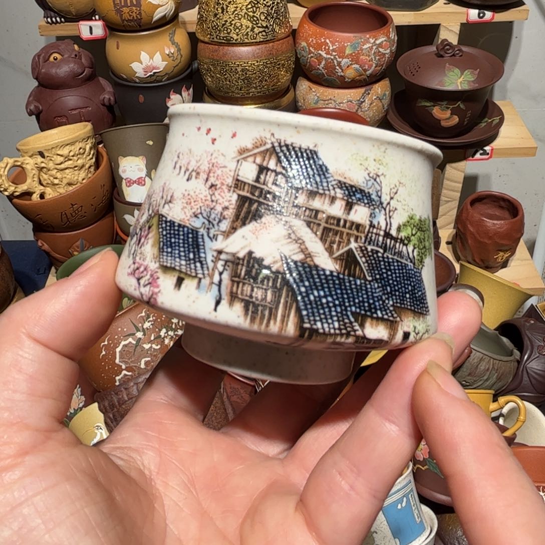 紫砂茶杯宜兴紫砂主人杯