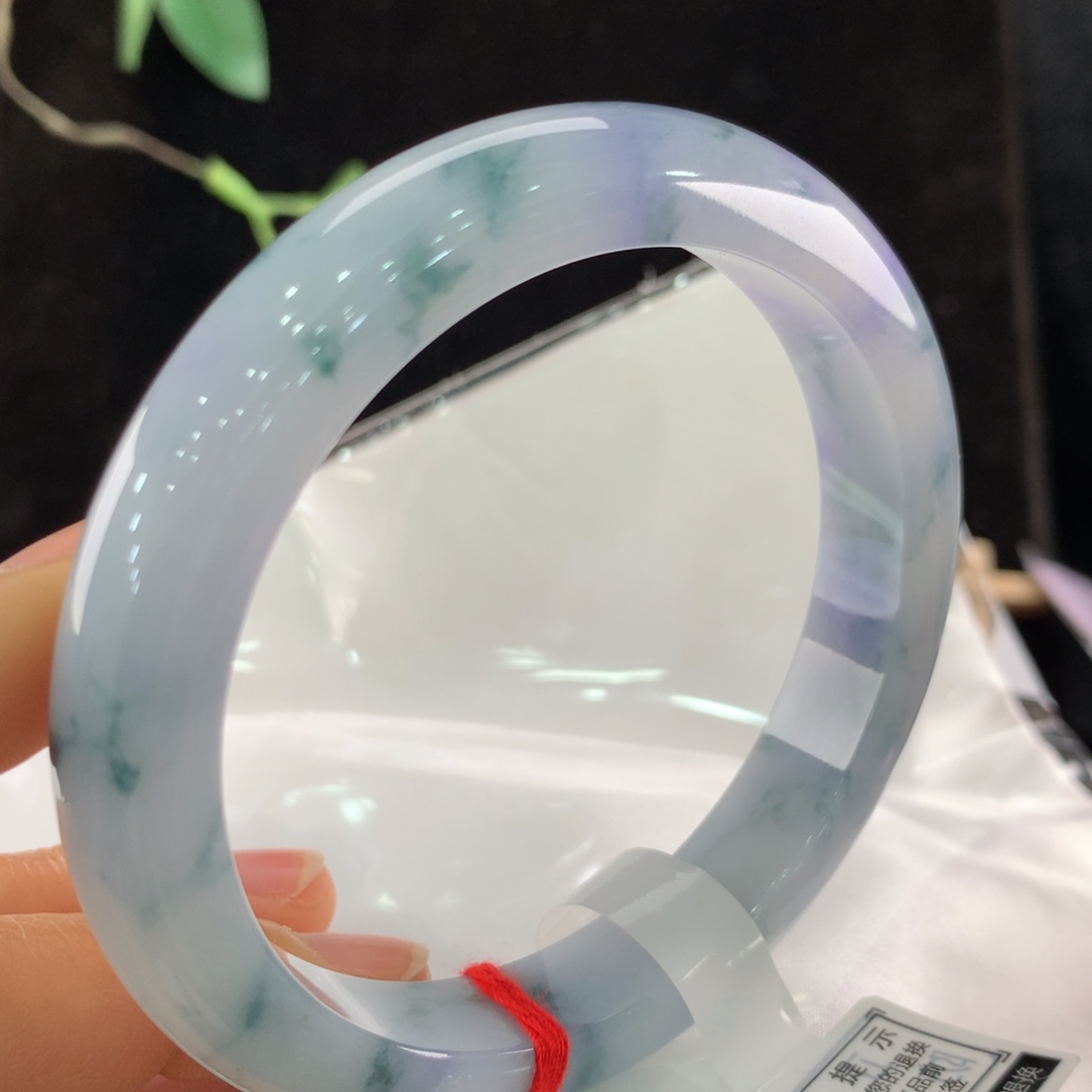 翡翠手镯未镶嵌63圈口0190