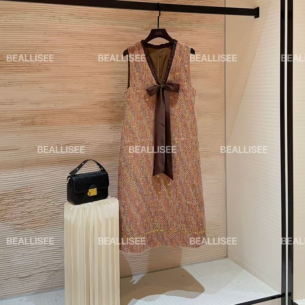 【宠粉价】秋冬新款无袖显瘦国风时尚宽松连衣裙W-A1478