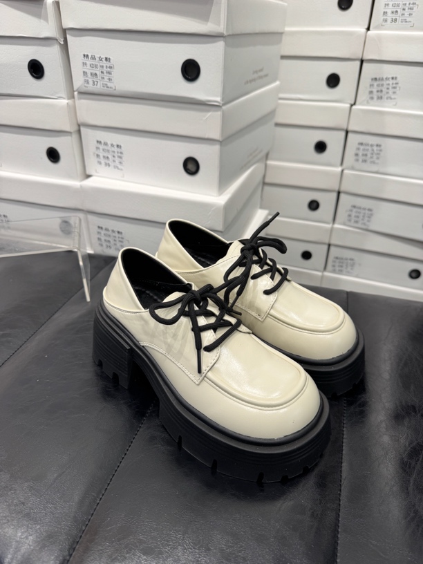 娜娜家687春季百搭厚底乐福鞋