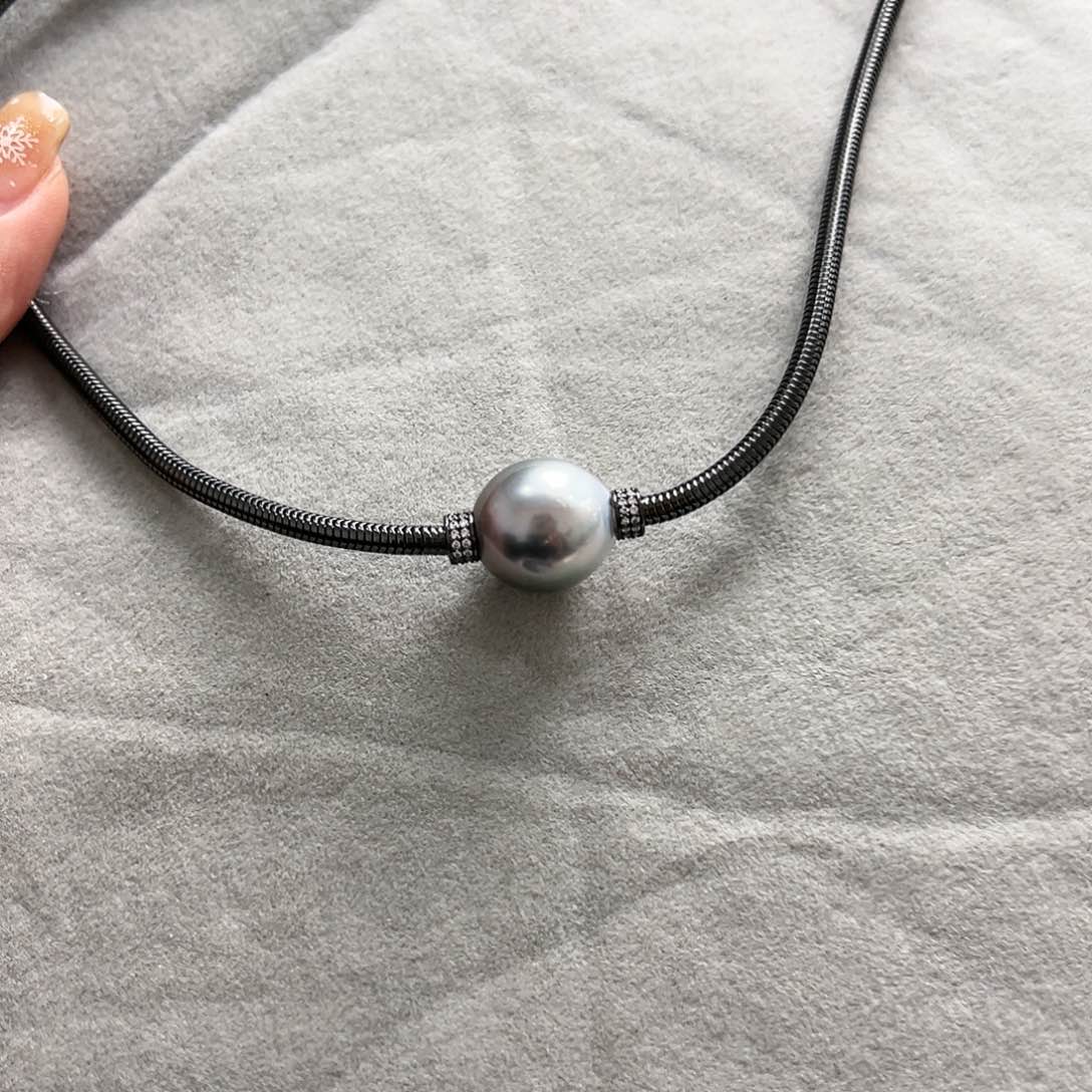 海水珍珠颈饰银S925镶嵌