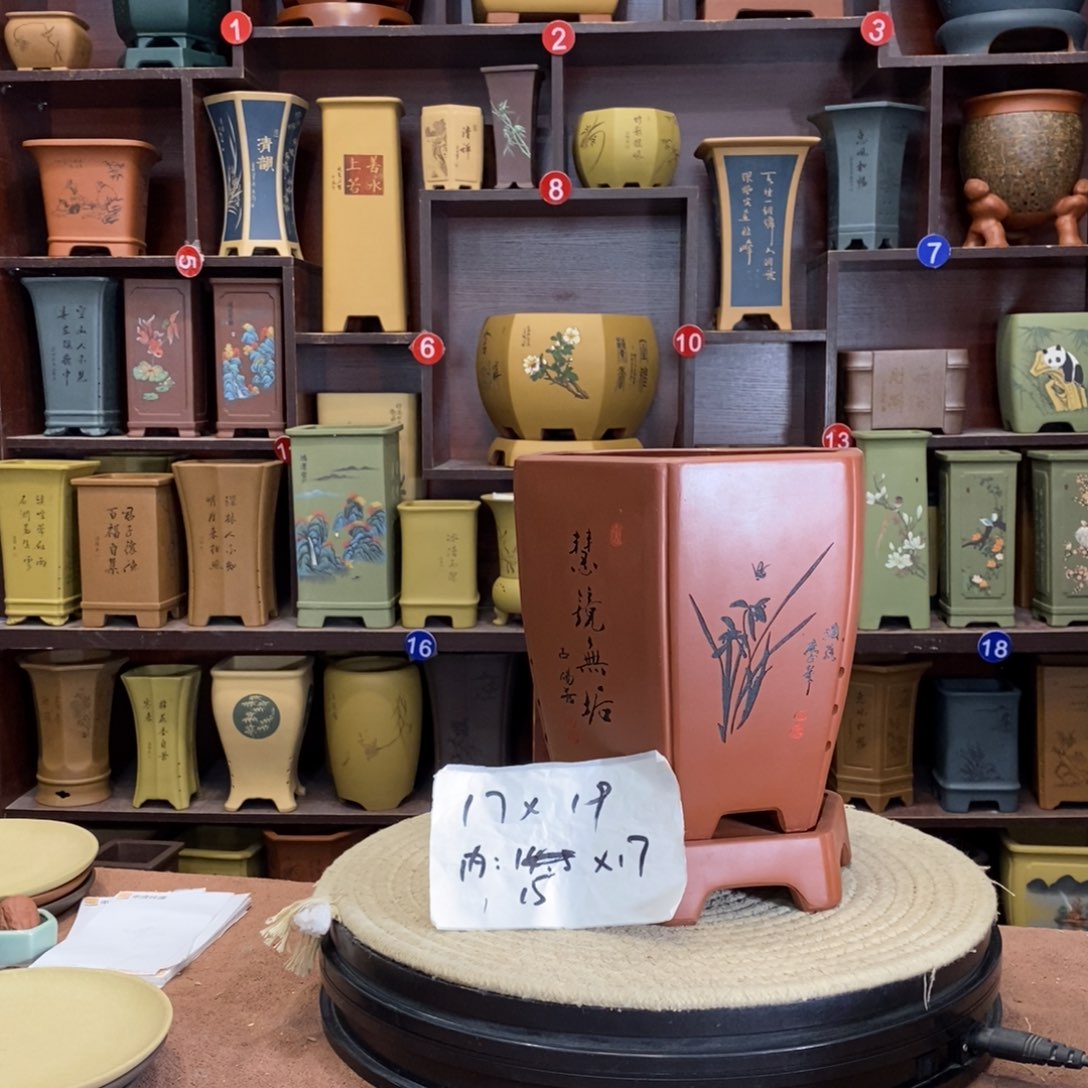 紫砂花盆紫砂花盆