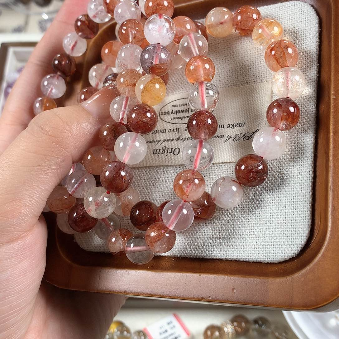 水晶手串未镶嵌胶花