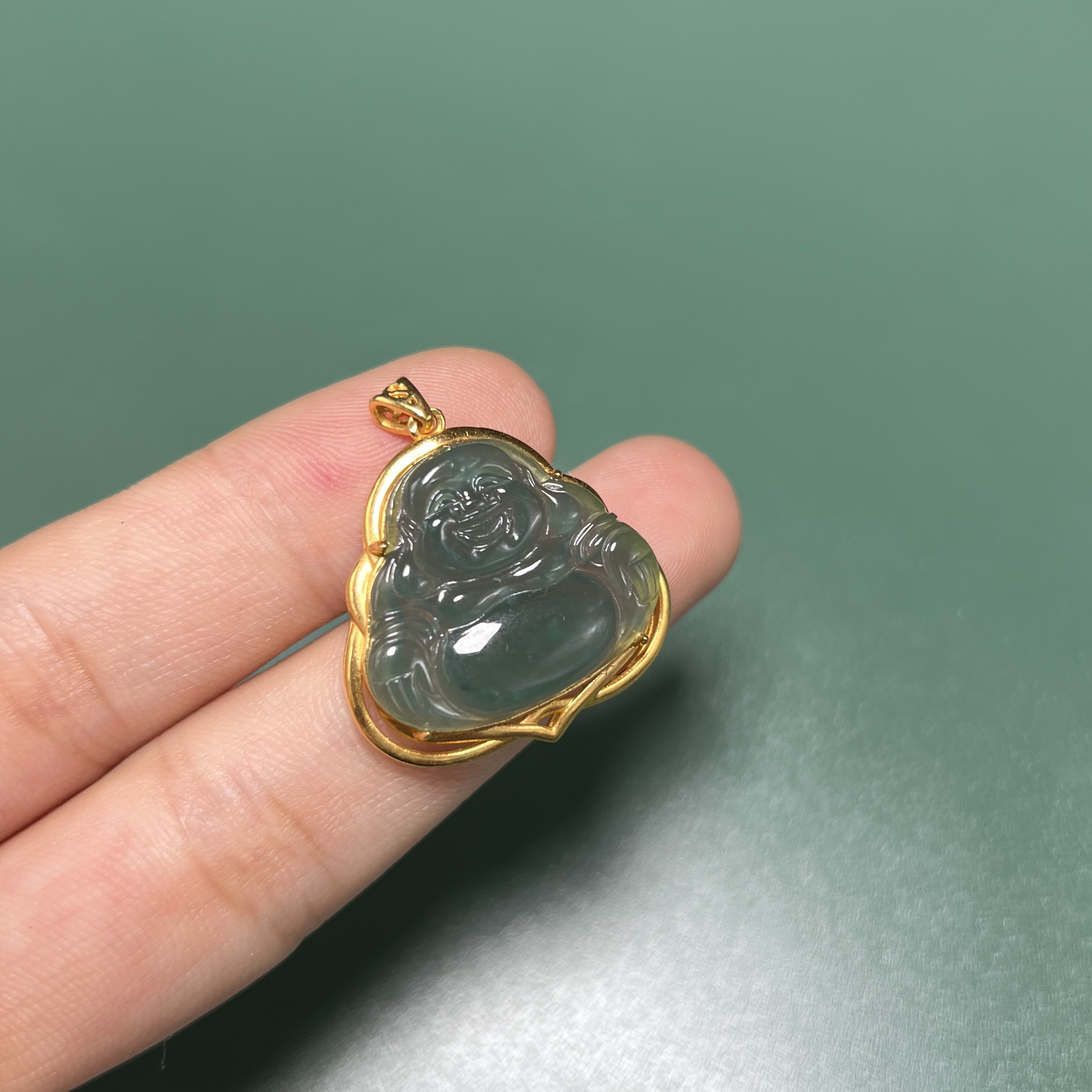 B96翡翠*18k金吊坠（多样性发其一）