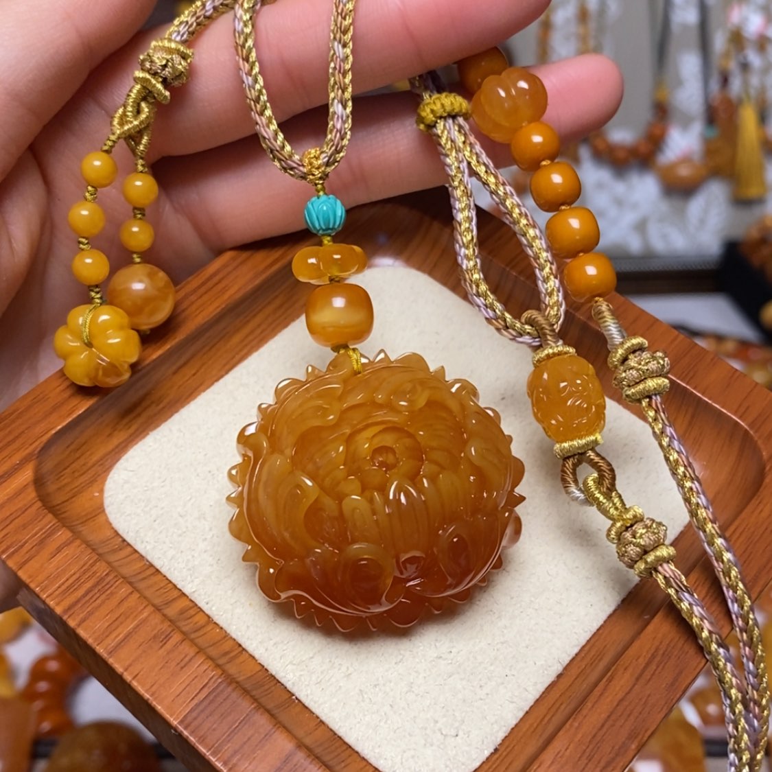 【闪购商品】蜜蜡颈饰未镶嵌项链