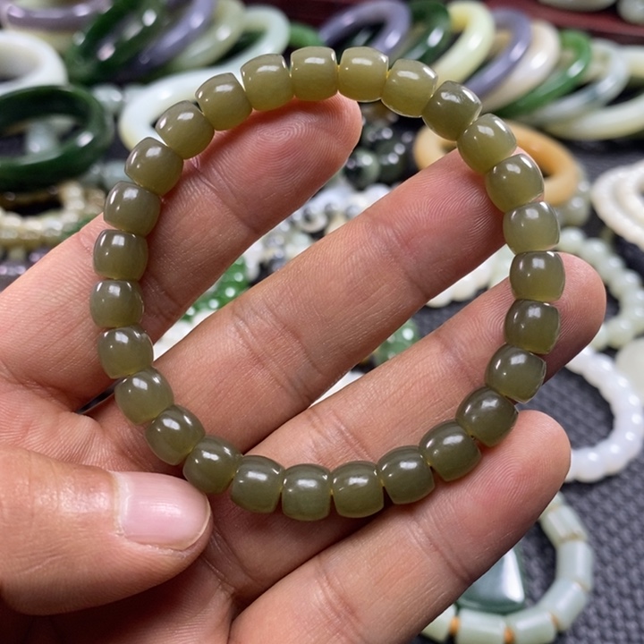 和田玉未镶嵌手链