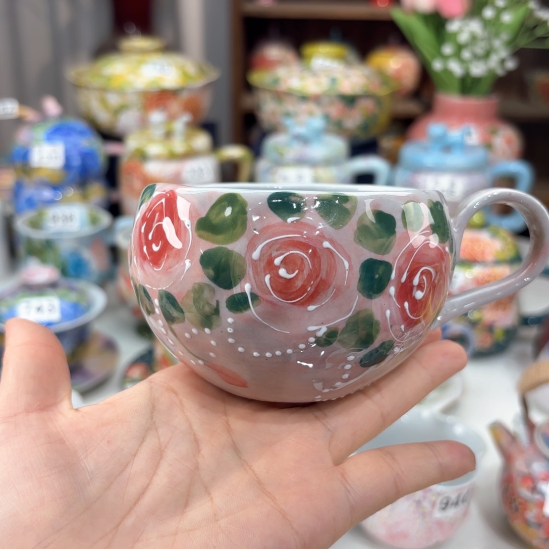 景德镇手绘高温釉下彩陶瓷茶具